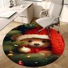 1pc Christmas Teddy Bear Chair Mat - Anime Cartoon Design, Non-Slip Carpet for Office Chair, Home Decor, Living Room, Bedroom, Game Room & Dormitory.Z
