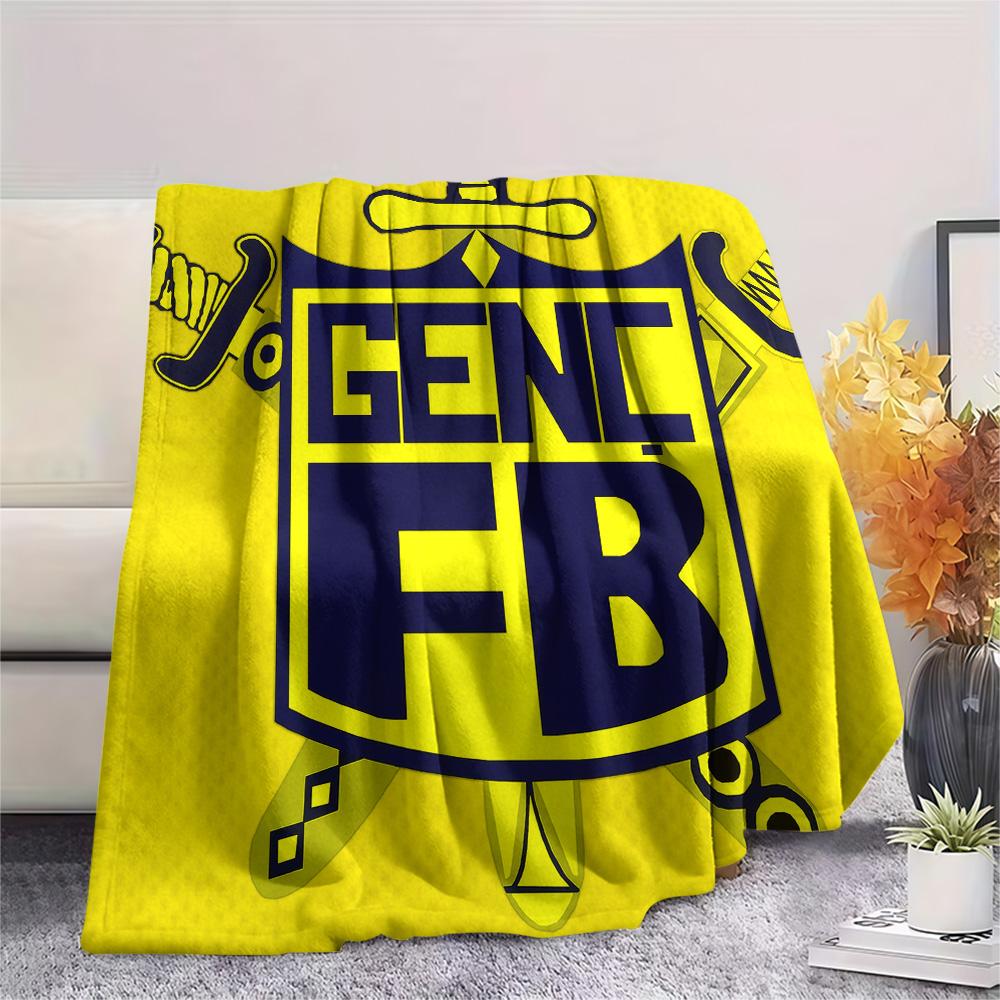 Coperta in Flanella Stampata Fenerbahçe Youth, Alta Qualità, Confortevole per Tutte le Stagioni, Arredamento per la Casa, Calore e Comfort