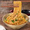 Japanische Ramen-Schüssel aus Edelstahl mit Löffel, Gabel und Essstäbchen-Set, Koreanische Kaltnudelschale, Salatschüssel, Küchengeschirr