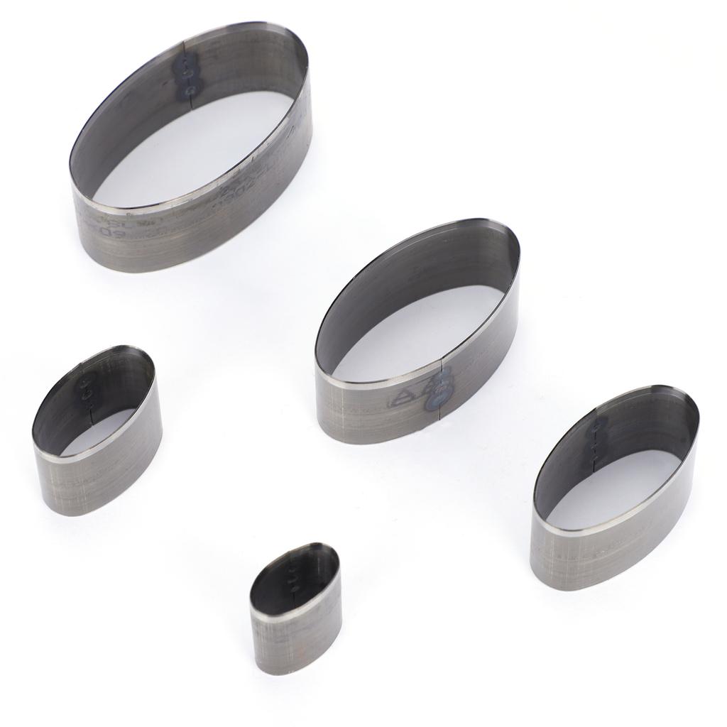 5 szt. zestaw wykrojników do skóry, wydrążone owalne formy do cięcia, ręcznie robione narzędzia DIY