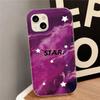 Purple meteor stars are suitable for iPhone17promax mobile phone case 16pro Apple 12/13 airbag 15 generation