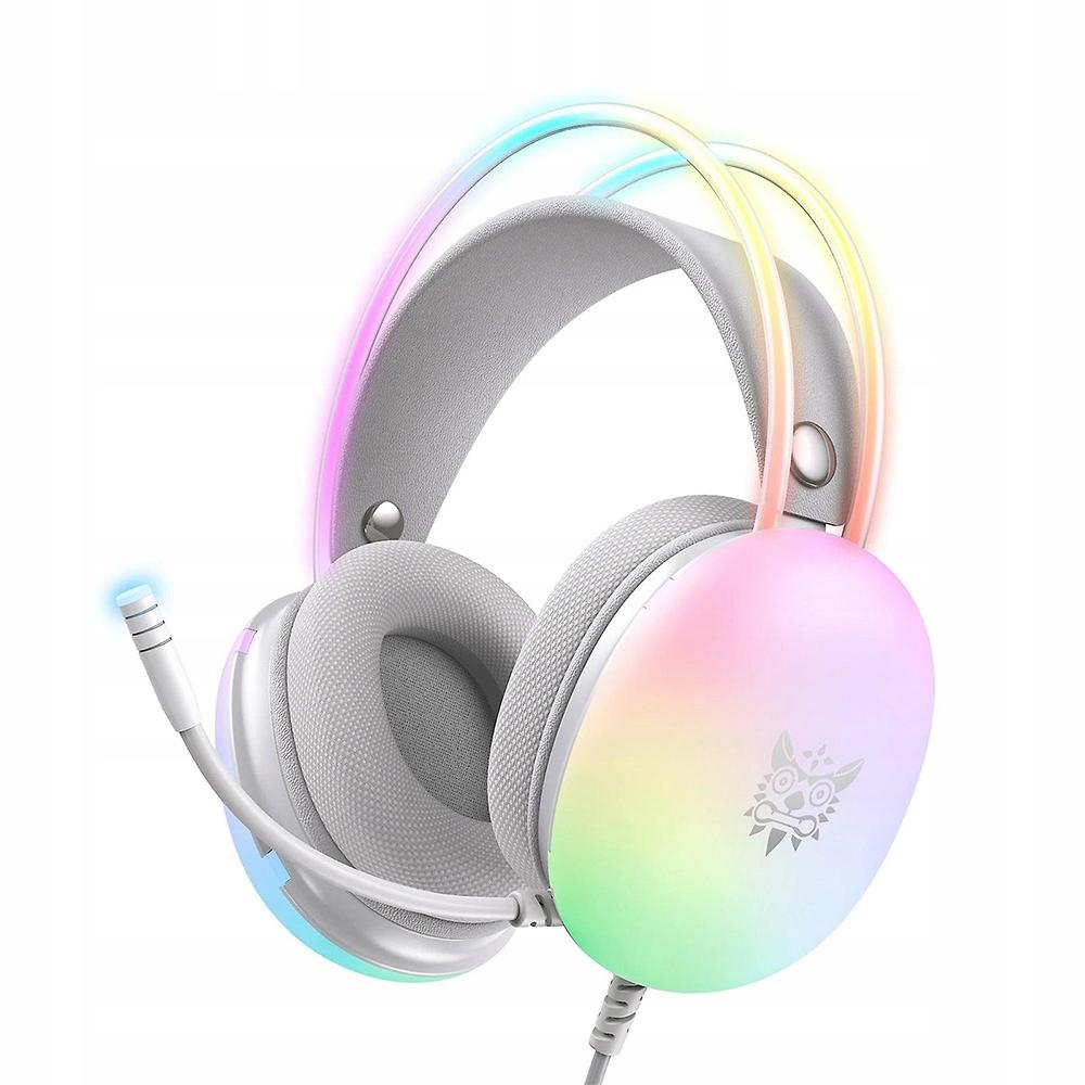 Onikuma słuchawki gamingowe z mikrofonem RGB X25