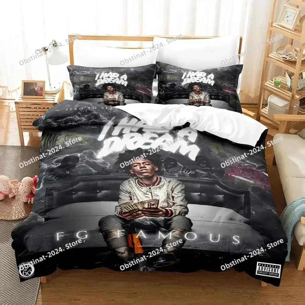 RIP Jaydayoungan Rapper Bedding Set Printed With Pillowcase Bed Duvet Cover Soft Single Double Queen Super King Size Kids Adult