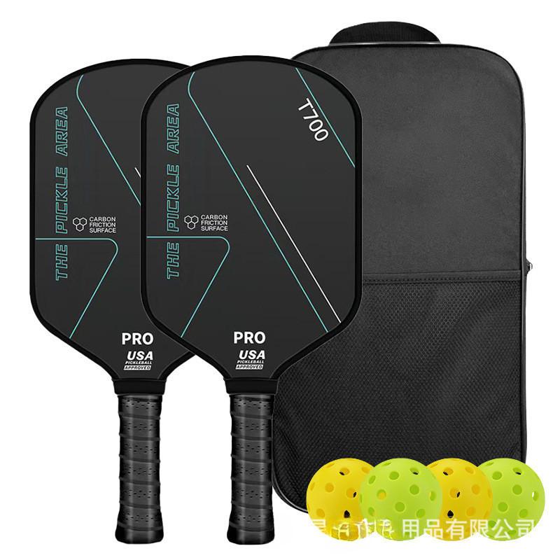 T700 Carbon Fiber Pickleball Paddle Professional Anti-slip Pickleball Paddle Outdoor Sports Pickleball Supplies Set