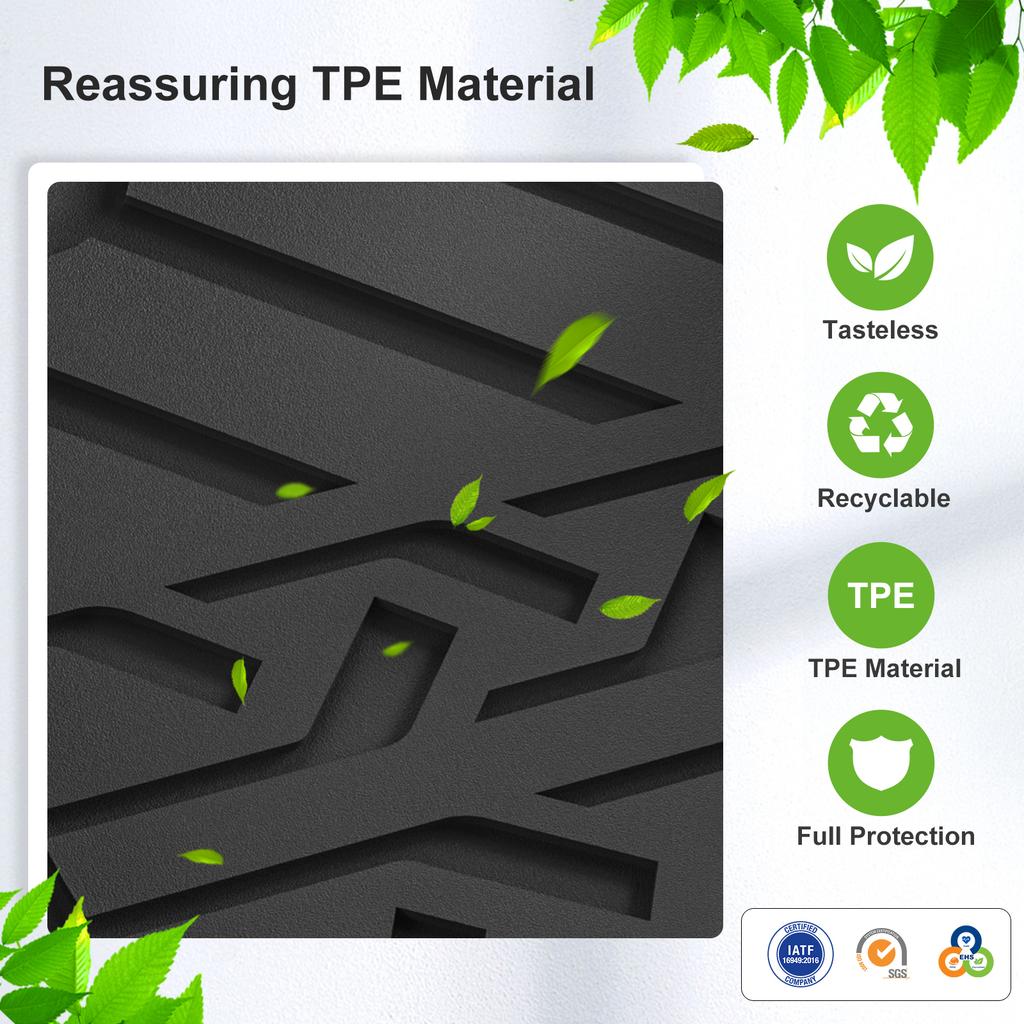 Smabee Left Drive for BYD Tang L/Atto 8/Sealion 8 2025 2026 7Seater (not Fit Refrigerator Model) Car TPE Floor Mats Accessories