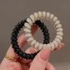 Korean Fashion Jelly Color Telephone Cord Hair Tie for Ponytails and Buns