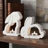 Easter Bunny Non-Stick Easter Bunny Mold Flexible Handmade Candle Holder Mold Heat-Resistant Rabbit Ornament Mold Gift Making