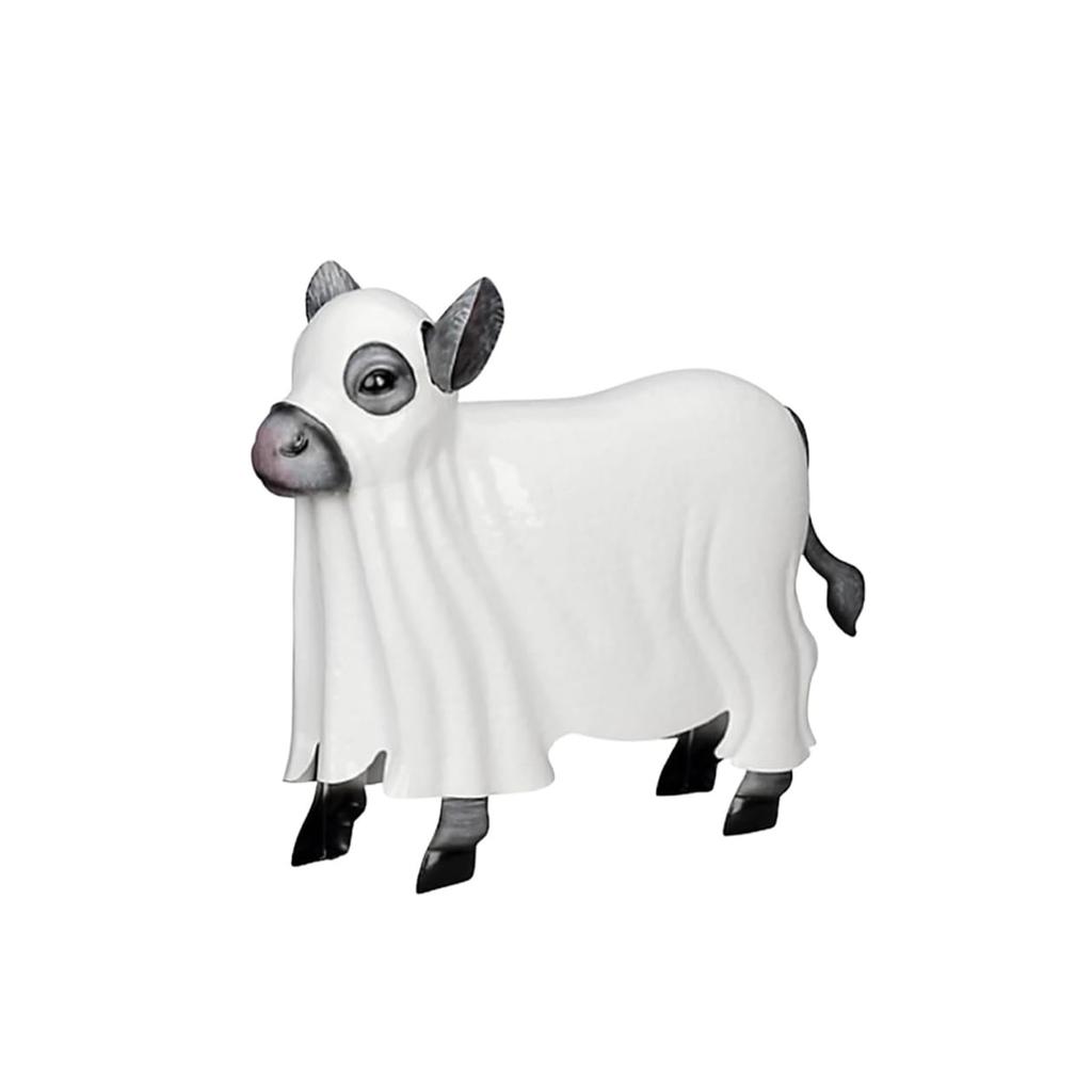 Spooky Metal Cow Statue,Halloweens Yard Decoration Prop ,Host Cow Decor,CowsStatue, Halloweens Cows Decorations Outdoor SculptureStatue,Hallowe