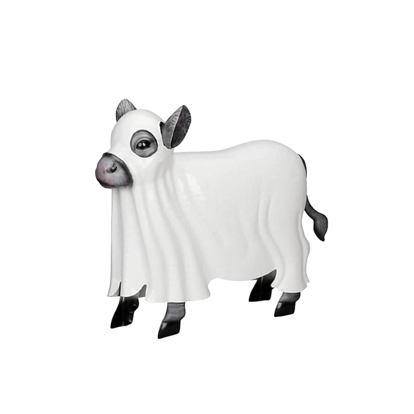 

Жуткая металлическая статуя коровы, реквизит для украшения двора на Хэллоуин, декор коровы-хозяйки, статуя коровы, украшения коров на Хэллоуин, уличная скульптура-статуя, Хэллоуи One Size