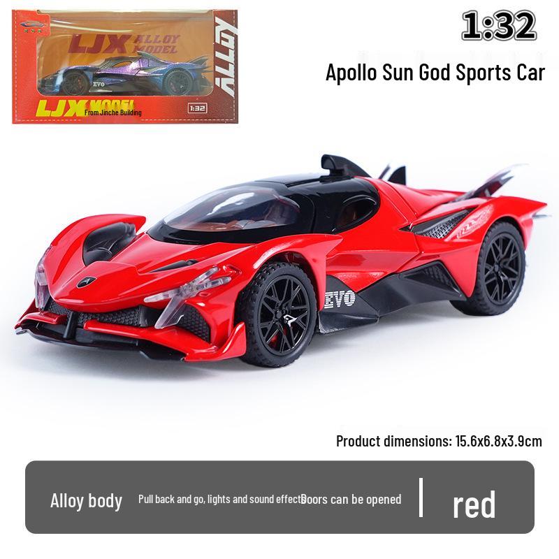 Apollo Sports Car 1:32 Alloy Model - Sun God Collection for Kids