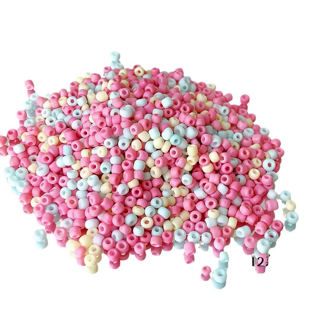 3mm Cream Macaron Glass Seed Beads for DIY Necklaces & Bracelets
