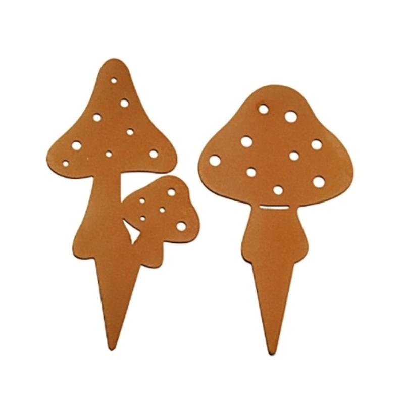 Metal Animal Yard Decors Garden Art Rust Animals for Outside Decorations Outdoor Decorative Stake Lawn Accessory