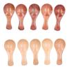 10 Stück Holzschaufel Zucker Salz Pulver Gewürz Mini Löffel mit kurzem Griff für Küchengebrauch