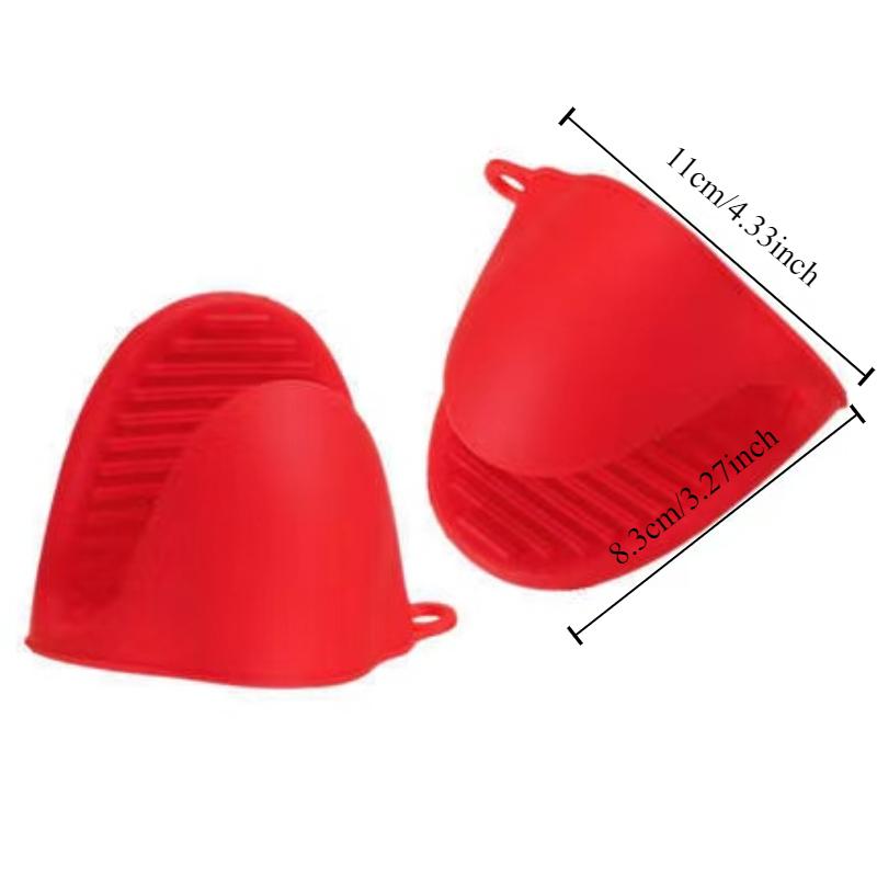 Silikon-Mini-Ofenhandschuh, isolierte Handklammern, verbrühungssicher, Mikrowellen-Ofenhandschuh, rutschfester Clip, Topfdeckel, Küchenutensilien