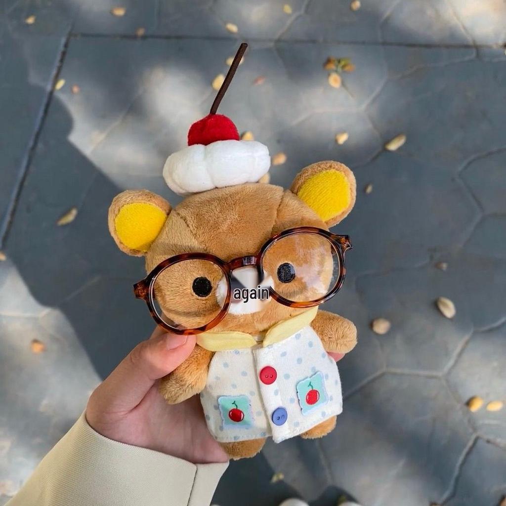 Rilakkuma Heart Pendant Keychain: Cute Japanese Plush