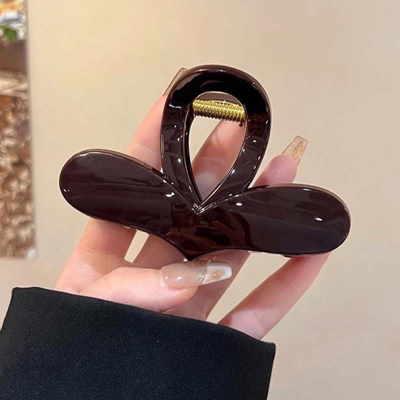 New Korean Simple Bow Hair Claw Clip Acetate Leopard Print Crab Hair Clips Shark Clip Hairpins Hair Accessories for Women Girl