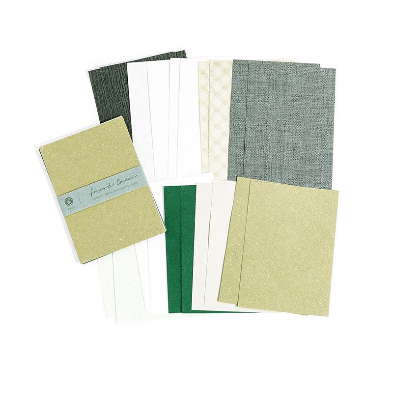 MoMo Textured Post Office Series Non-Adhesive Salt Style Paper for DIY Journal and Collage.