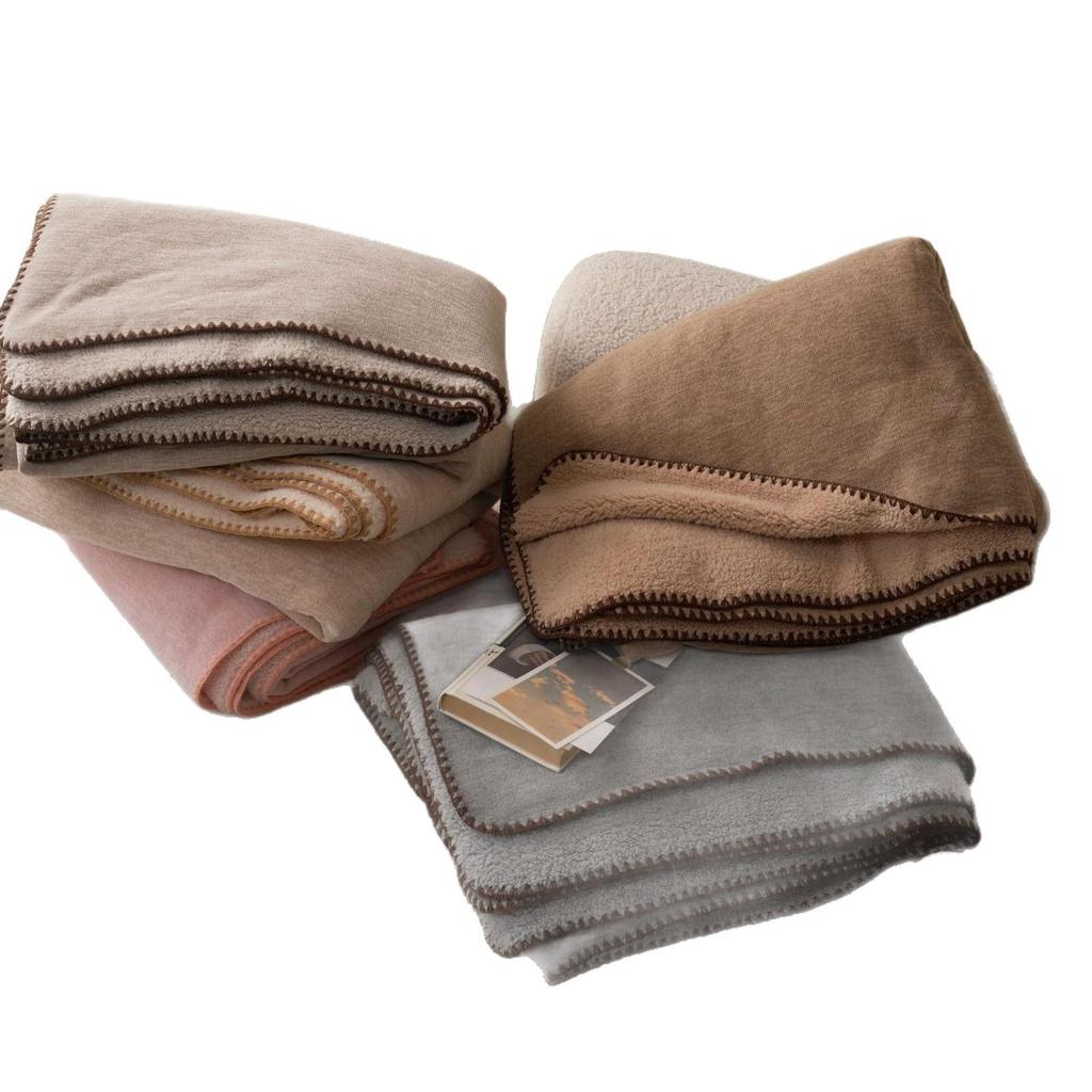 Cozy Knit Velvet Blanket & Shawl - Thick, Warm Cover for Sofa or Office
