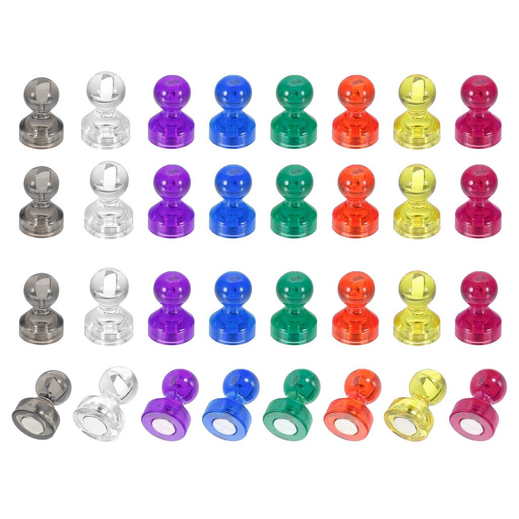 32Pcs Magnets Push Pins Strong Fridge Magnets Magnetic Whiteboard Decorative Thumbtacks for Refrigerator Locker Calendar Office