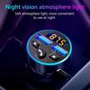 Transmisor FM Bluetooth 5.0 para Coche Pantalla Digital Doble USB Cargador Rápido Multifuncional Reproductor MP3 Llamada Manos Libres Inalámbrica Accesorios para Coche