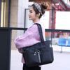 X-PASS Women's A4 Tote Bag, Waterproof, Nylon, Casual, Black, B61BLK