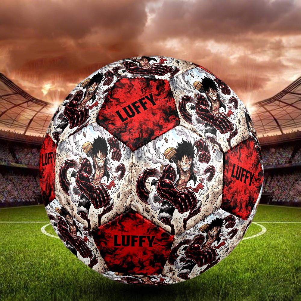 1pc One Piece Football Soccer Ball Size 5 Indoor Soccer Ball Fashion Colorful  Backyard Game -Great For Sports Fans Gift HE28