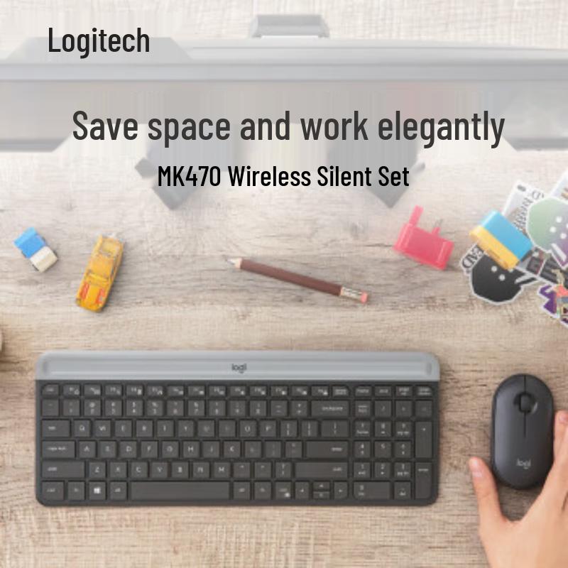 Logitech MK470 Slim Wireless Keyboard and Mouse Combo