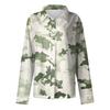 Camicia da donna, camicetta, stampa, bottoni, manica lunga, casual, basic, colletto, regolare