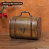 Chinesische Retro 8cm Holzschmuckschatulle - Vintage Klassisch Antik Kleine Schachtel