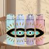 1PC Boho Golden Eye Symbol 750ml Color Plastic Sports Water Bottle Leakproof Flip Straw Lid Suitable for Sports Office Home Use