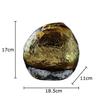Amber Color Wrinkled Glass Vase Hydroponics Plant Pots Table Decoration Flower Arrangement Floral Vases Room Aesthetic Decor