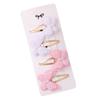 4Pcs Fashionable Double Bows Hair Clips For Stylish Hairstyles Hairpin Metal Barrettes 3D Design Hair Accessory