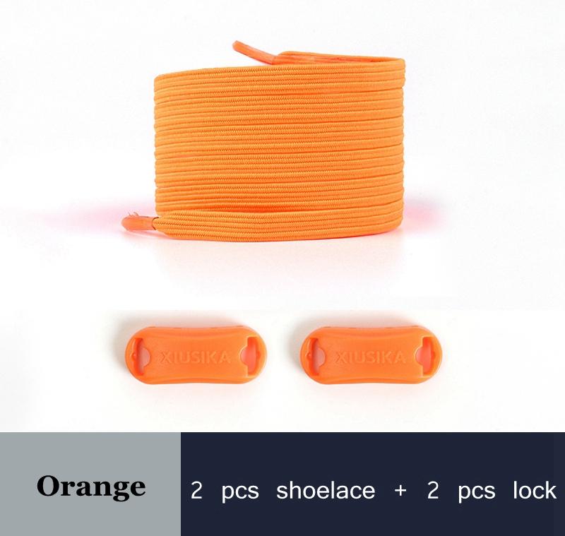 1 Pair No Tie Shoe Laces Elastic Laces for Sneakers Flat Shoelaces Without Ties Shoelace with Lock for Kids Adult Shoestrings