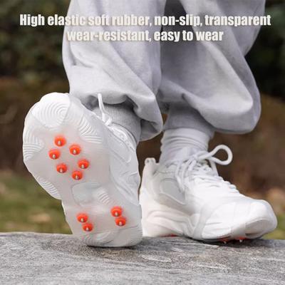 1 Pair Shoes Crampons with 10 Stainless Steel Teeth Non-slip Shoes Covers