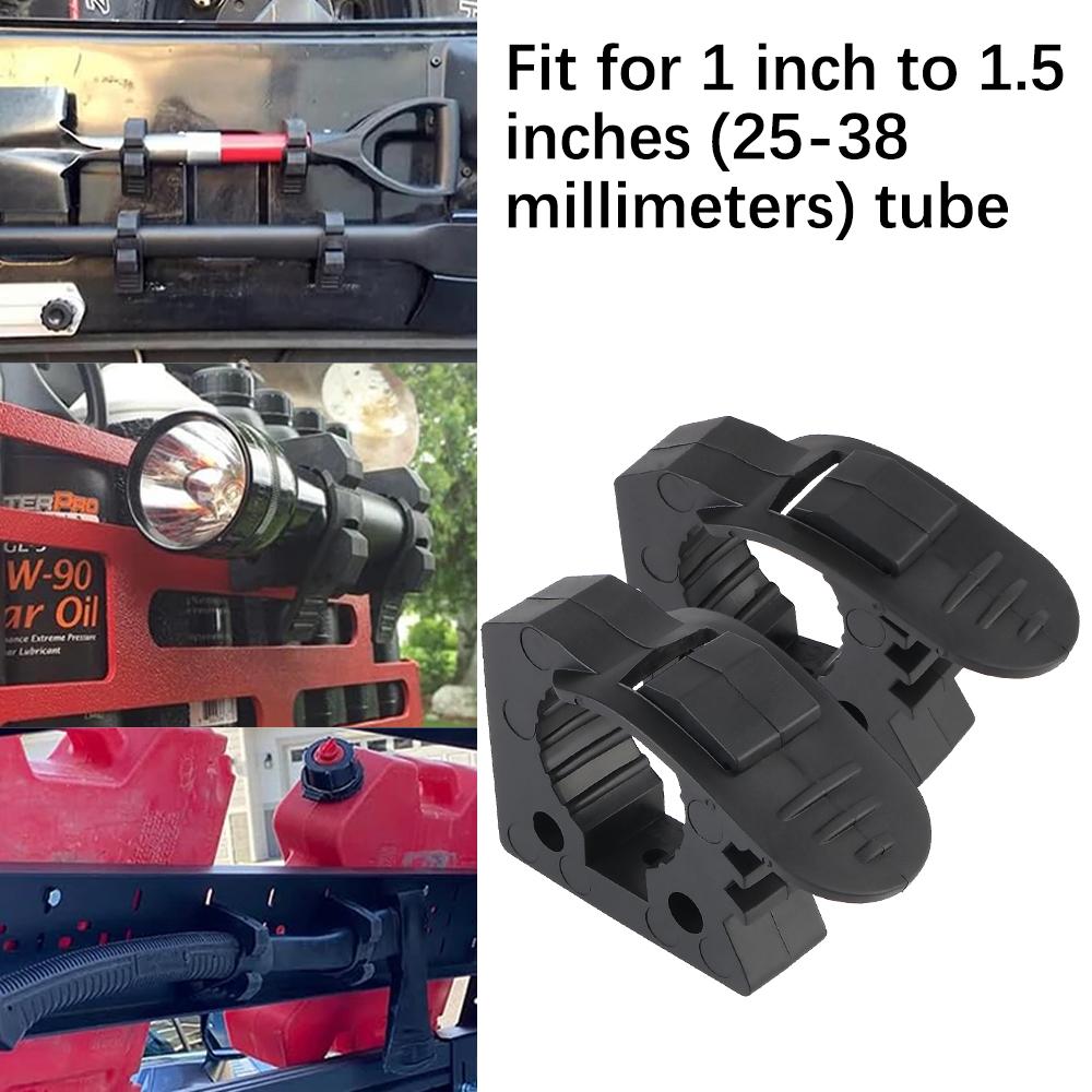 Rubber Clamp Mount Fits 1"~1.5" Diameter Tools 2pcs Handle Keeper Rubber Handle Keeper Clamp Mount Bracket Shovel Holder Mount Quick-Release