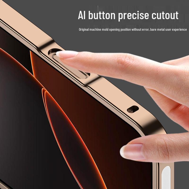 Cross-border Compatible Aroma Cooling Aluminum iPhone Case for 14/15/16/17 Pro Max