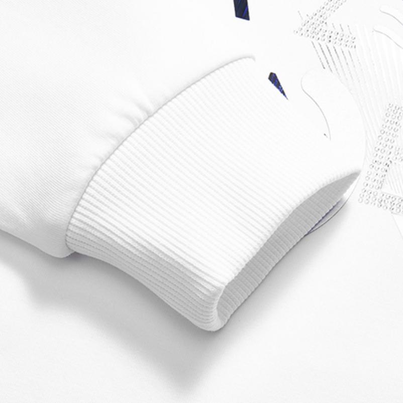 Fila Funky Print Crew Neck Sports Sweatshirt Women Sweatshirt Standard-White F11W048238F-WT
