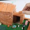 CMD 500 stk Miniatyrstein 135 Mini Mursteinsblokker Miniatyrdeler Miniatyr Røde Murstein Diorama Kreasjon DIY Landskapsbygging Modell Hagearbeid