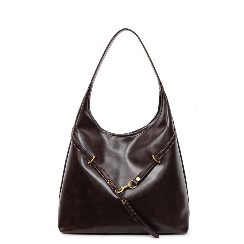 

2024 Fashionable Retro Bucket Bag: Large Capacity, Stylish, Versatile Crossbody for Women чорний