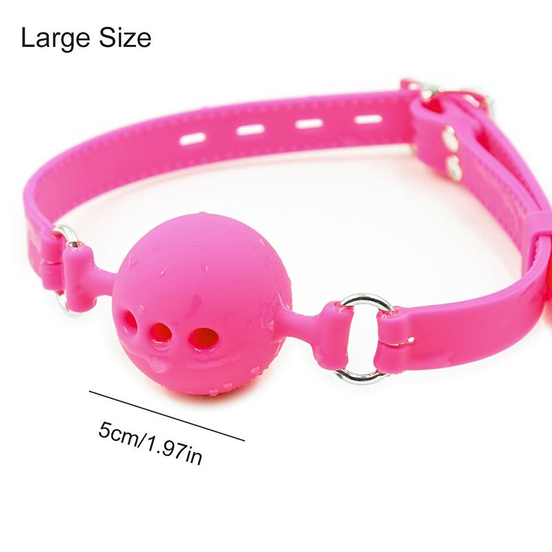 Silicone Open Mouth Gag Ball Bdsm Bondage Mouth Belt Slave Ball Erotic Sex Toys for Woman Couples Adult Game Accessories Toys