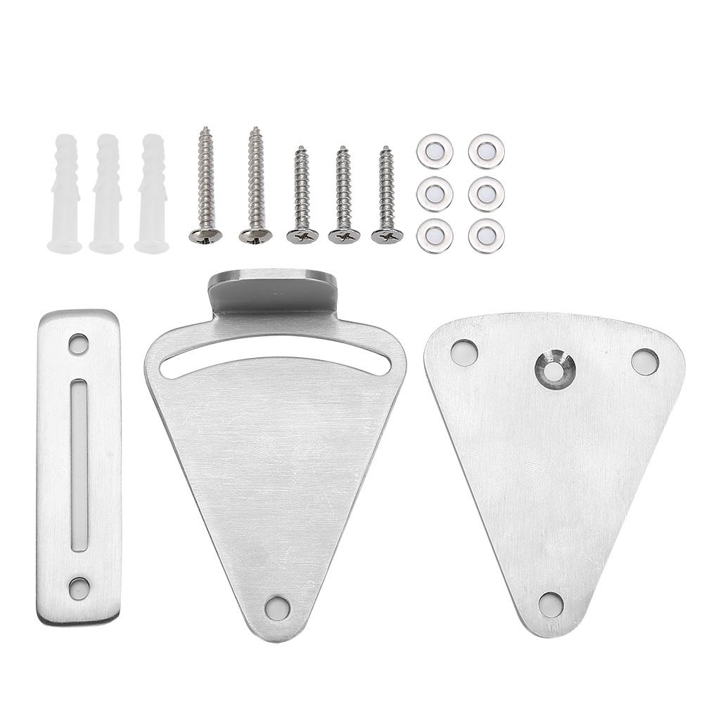 Stainless Steel Sliding Barn Door Latch Lock Set Hardware Accessory for Bathroom Bedroom