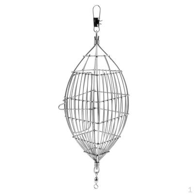 In Line Wire Cage Resistance Stainless Steel Fishing Feeder Tackle