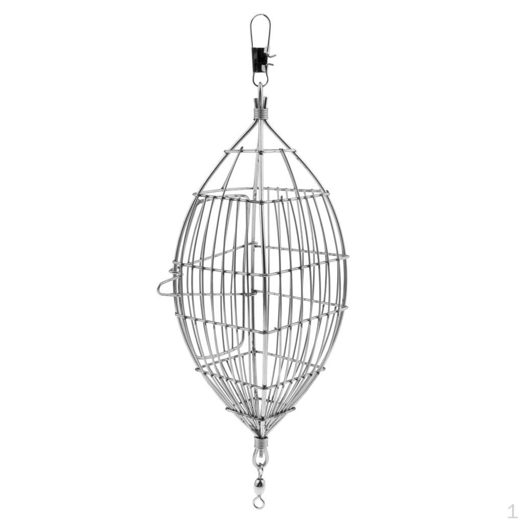

In Line Wire Cage resistance Stainless Steel Fishing Feeder Tackle L