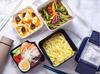 Iwasaki Kogyo Lunch with Integrated Lid and Gasket for Easy Antibacterial and and WH Easy-Care Box, Square, Two-Tier, 680ml, White, Cleaning,