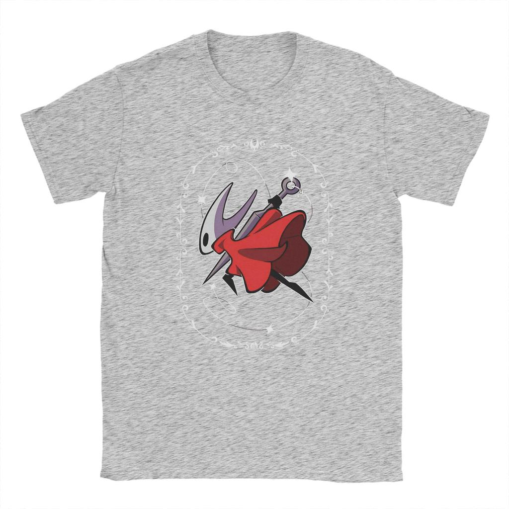 Men's T-Shirts Hollow Knight Silksong Funny 100% Cotton Tee Shirt Short Sleeve  T Shirts Crew Neck Clothing New Arrival