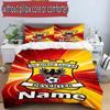 3pcs Duvet Cover Set (1*Duvet Cover + 2*Pillowcase, Without Core), Custom Name Go Ahead Eagles Pattern Bedding Set, Home Bedroom Decor Gift
