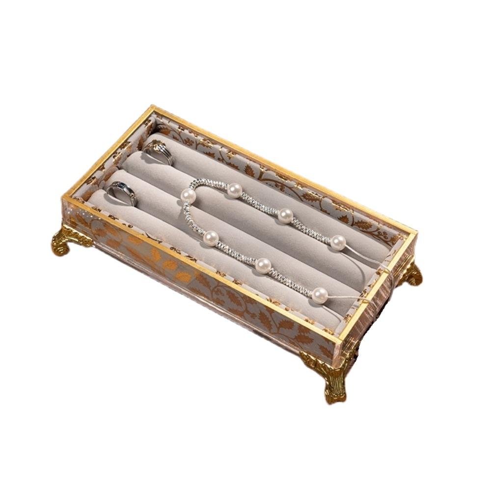 Vintage Jewelry Display Stand Velvet Jewelry Holder Box Jewelry Organizer  Jewelry Storage