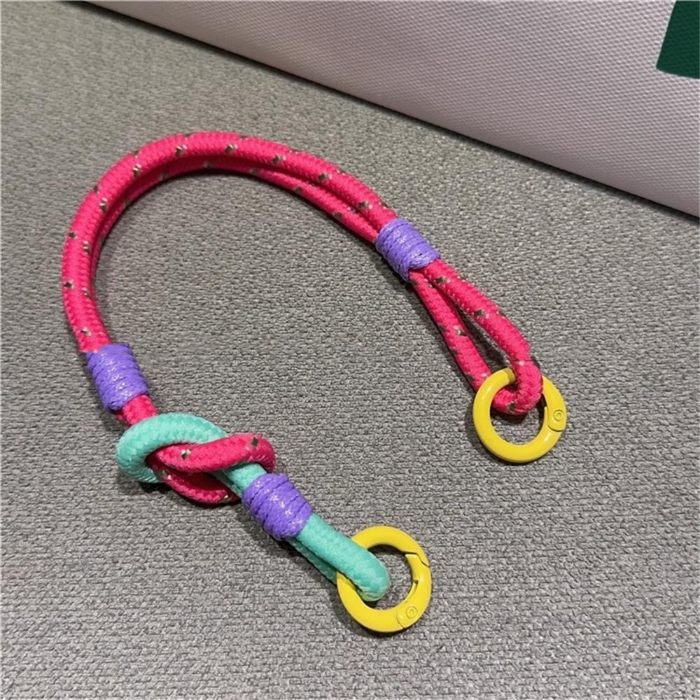 Korean Cute Colorful Mobile Phone Portable Anti-loss Lovely Knot Hand Bracelet For iPhone 16 Pro Max Samsung Flip 6 Coloed Rope