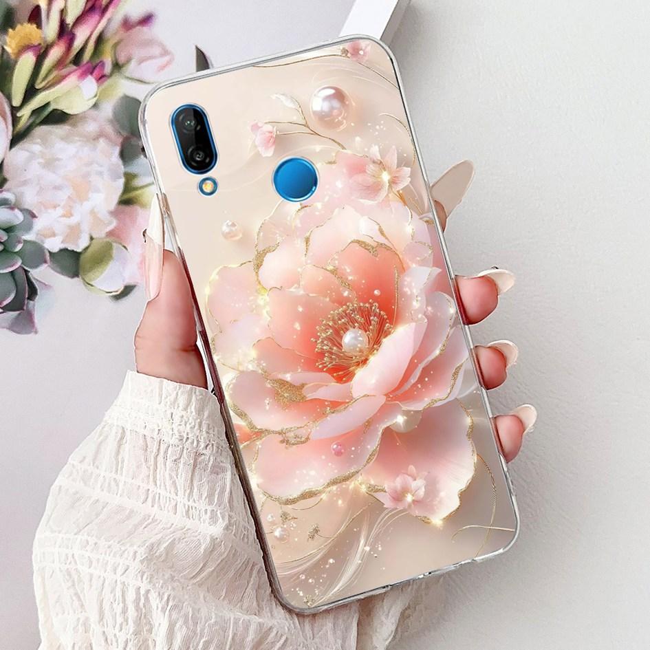 Case For Huawei P20 Lite Cover ANE-LX1 ANE-LX2 ANE-LX3 New Fashion Butterfly Soft Silicon Cover For Huawei P20Lite Nova 3e Funda