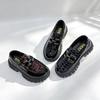 2026 British Style Kids' Leather Loafers: Color-Blocked, Retro Thick Sole, Spring/Fall School Shoes